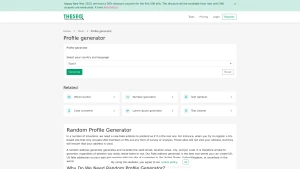 Profile generator - Tool - The Seo Tool