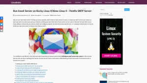 Run Email Server on Rocky Linux 9/Alma Linux 9 - Postfix SMTP Server